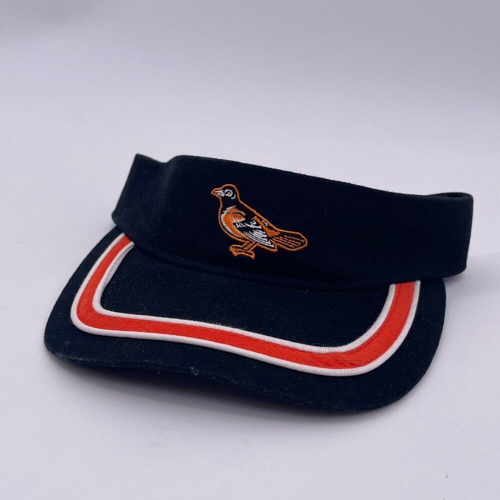 Baltimore Orioles Visor OSFA Adjustable Strap Drew Pearson MLB Genuine Black - Picture 8 of 8